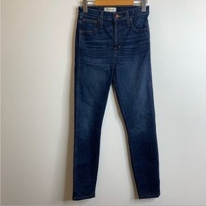 Madewell 10" High-Rise Skinny Jeans in Hayes Wash